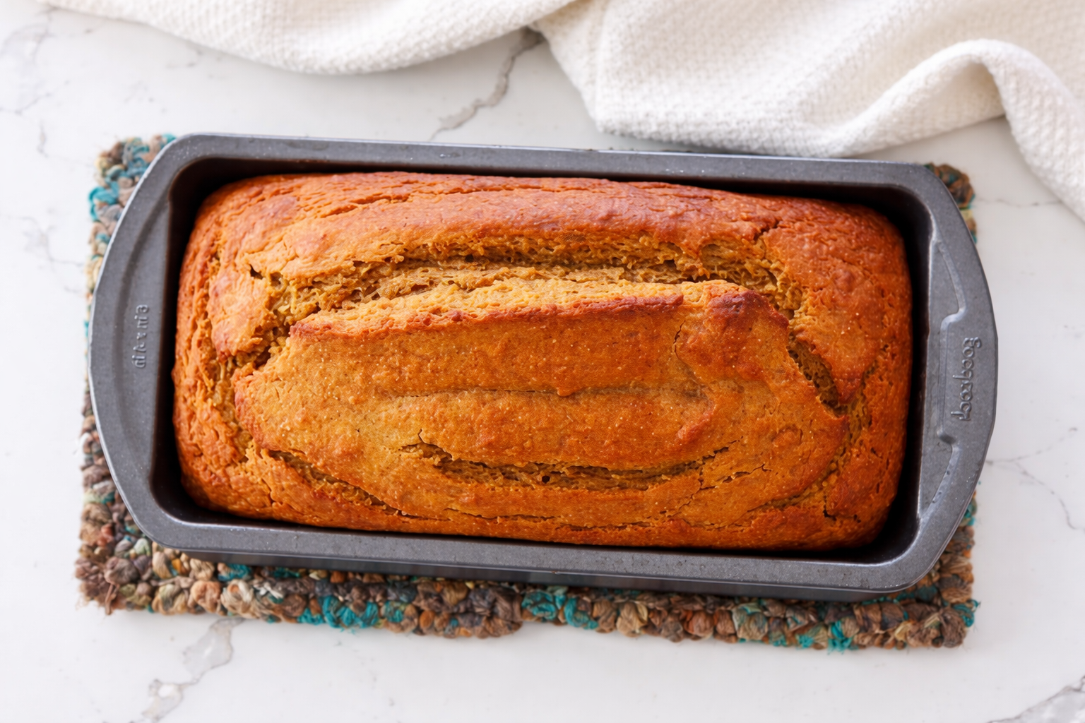 Healthy Pumpkin Banana Bread