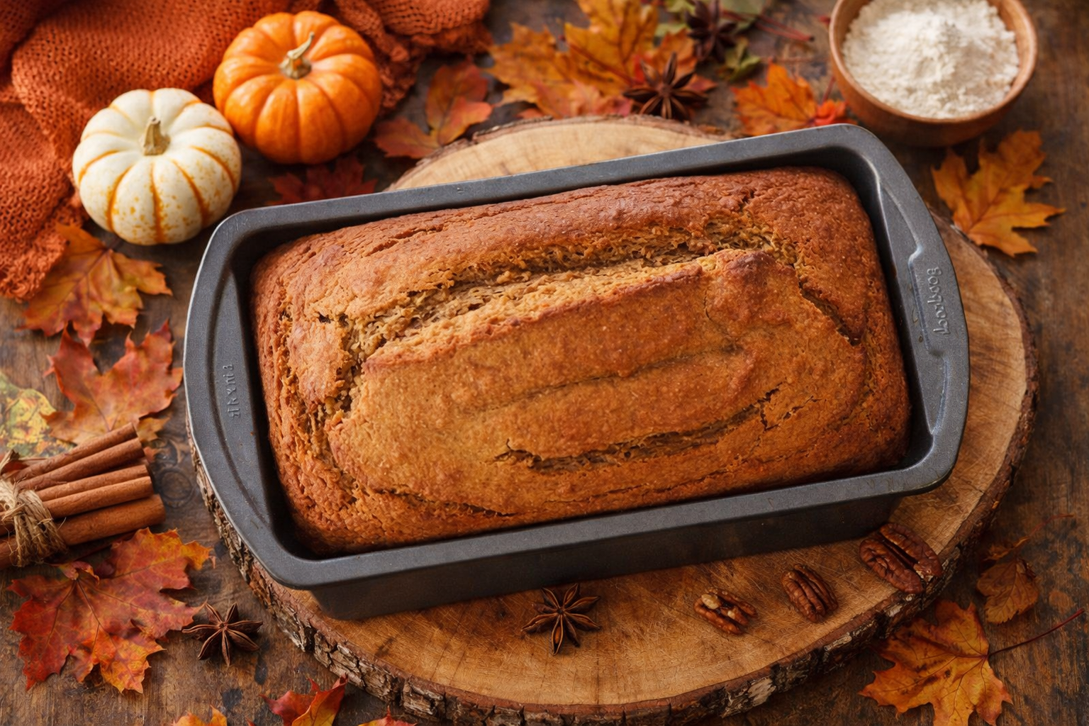 Healthy Pumpkin Banana Bread Recipe