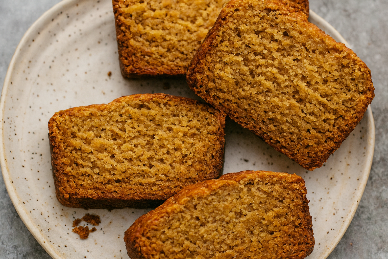 Healthy banana bread with greek yogurt