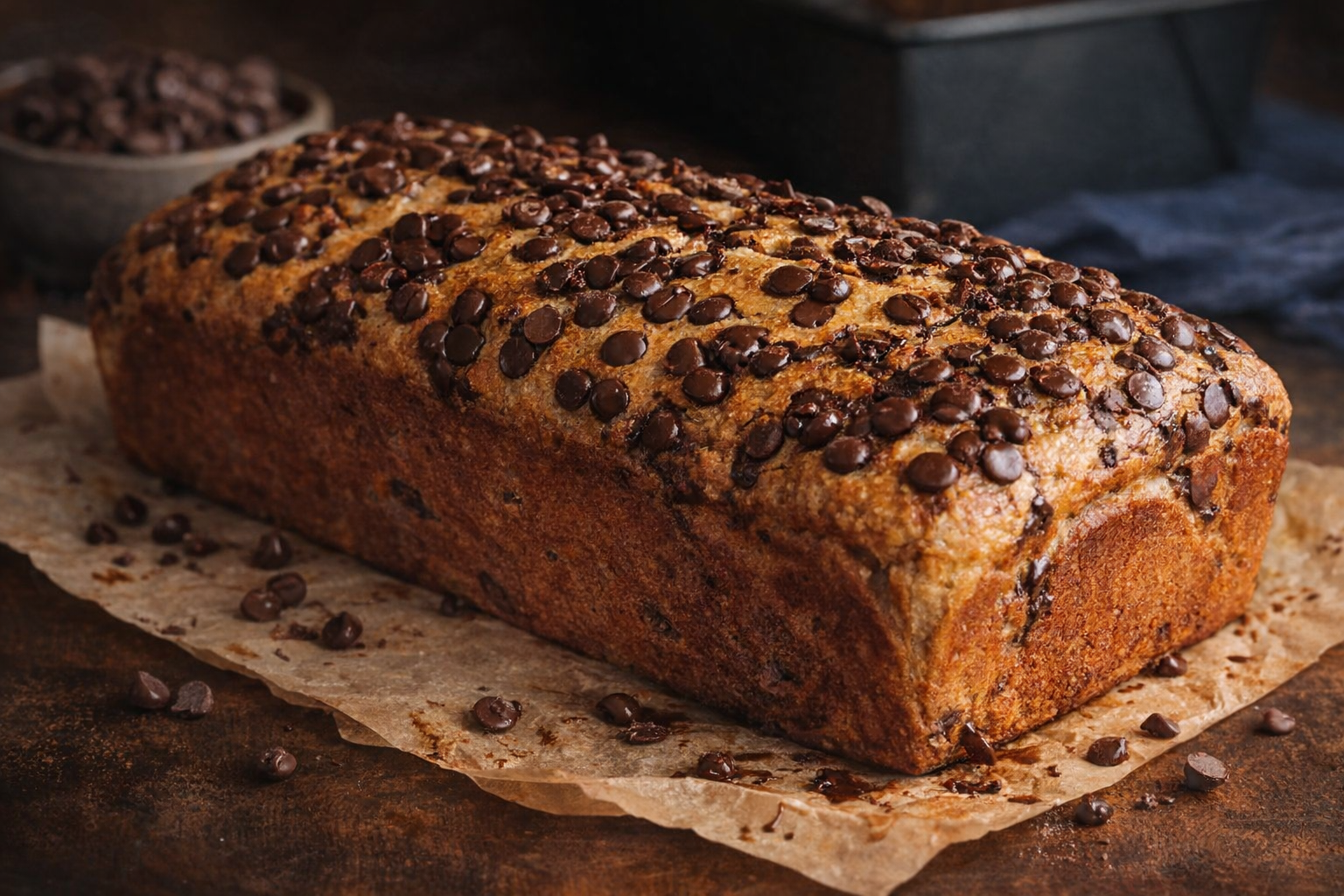 Healthy Chocolate Chip Banana Bread Recipe