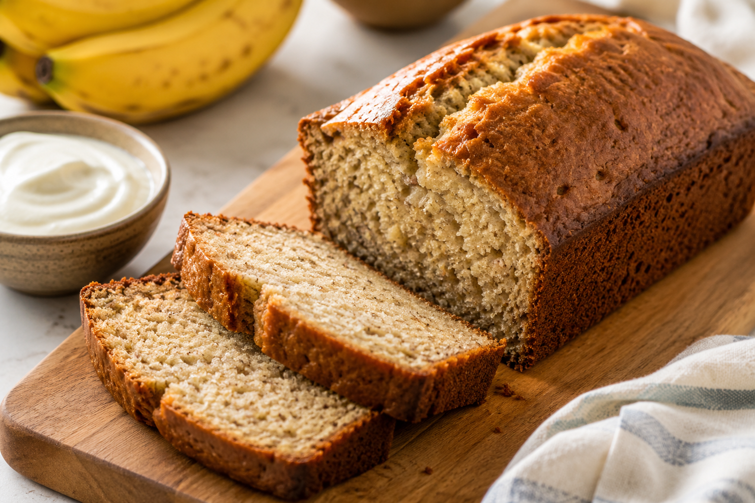 Sour Cream Banana Bread Recipe
