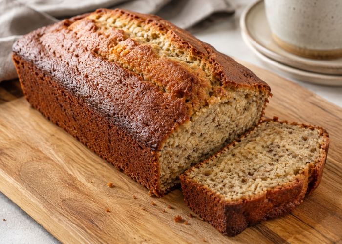 Banana Bread Recipe with 2 Bananas
