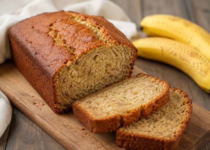 Easy 4 Ingredient Banana Bread Recipe