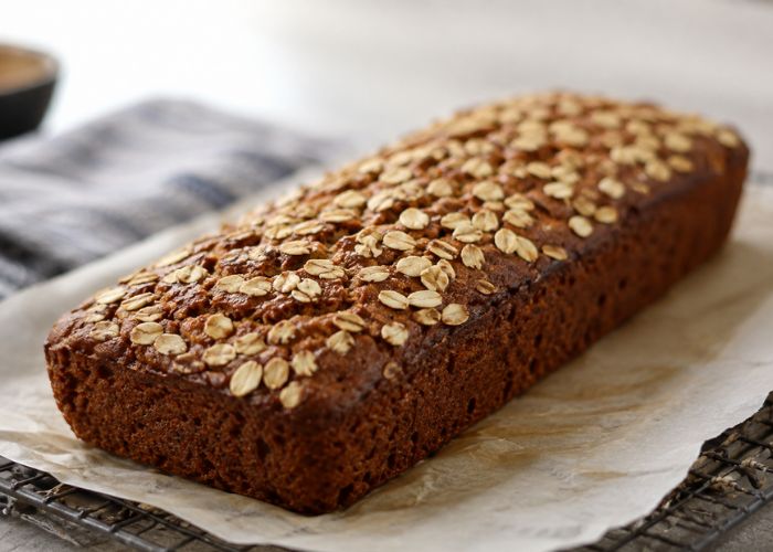 Healthy Oatmeal Banana Bread Recipe